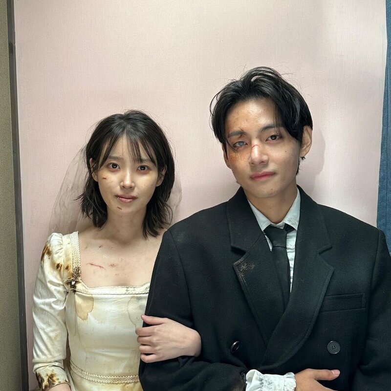 240128 IU Instagram Update with BTS V documents 2