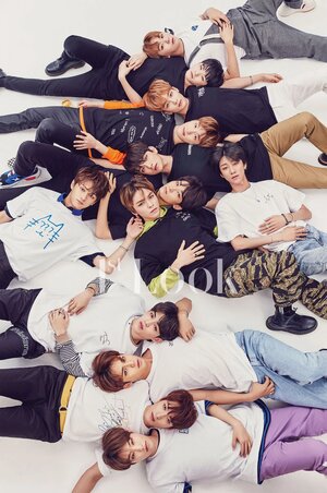SEVENTEEN for 1st Look May 2018 (self-designed shirts)