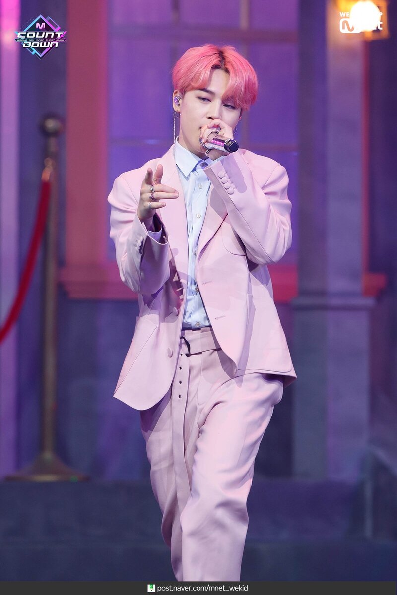 190418 BTS Jimin - 'Boy with Luv' at M COUNTDOWN documents 6