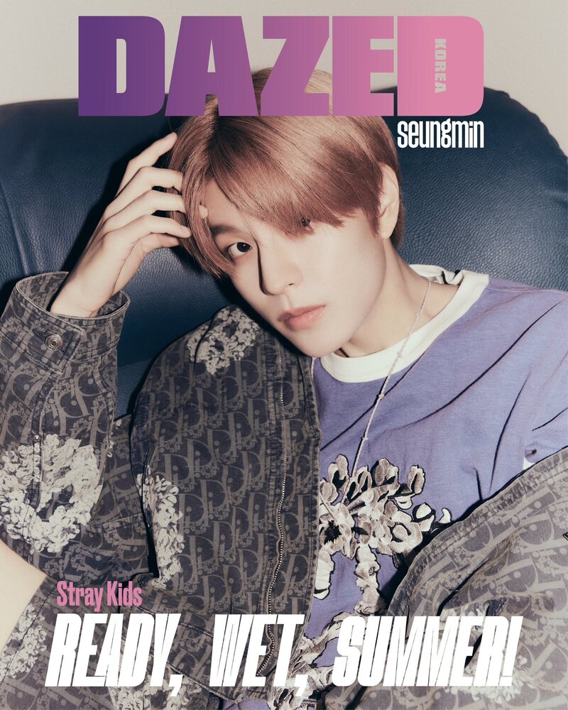 Stray Kids Lee Know, Seungmin, I.N for Dazed Korea X DIOR | July 2023 Issue documents 3