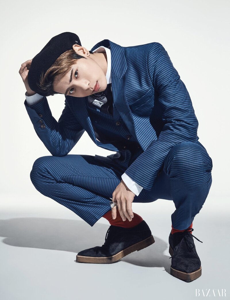Jonghyun for Harper's Bazaar December 2016 documents 2