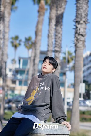 March 4, 2022 WOOYOUNG- 'ATEEZ IN LA' Photoshoot by DISPATCH