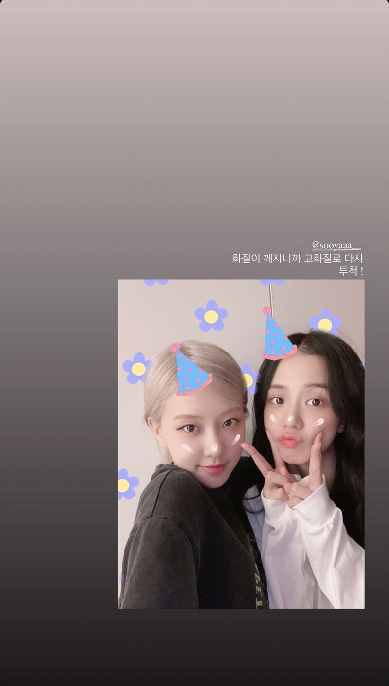 210103 ROSÉ Instagram Story Update with JISOO documents 1
