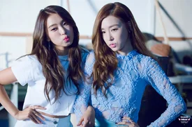 160323 Girls' Generation Tiffany and SISTAR Bora at 'FleaMadonna' 2016 Seoul Fashion Week
