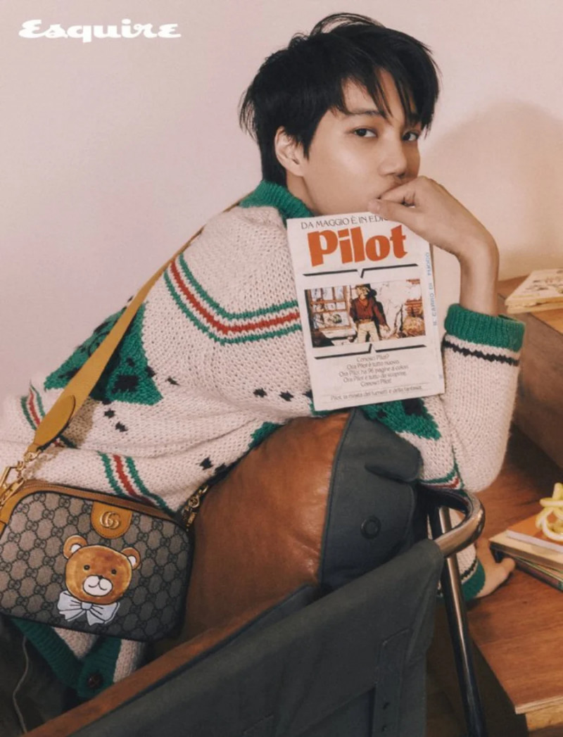 EXO KAI for Esquire Korea March 2021 Issue for Kai x Gucci Capsule Collection documents 6