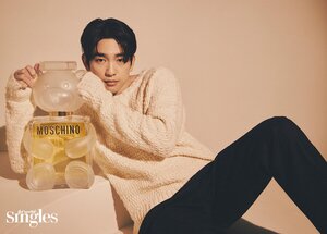 JINYOUNG for THE SINGLES Magazine x MOSCHINO Dec Issue 2021