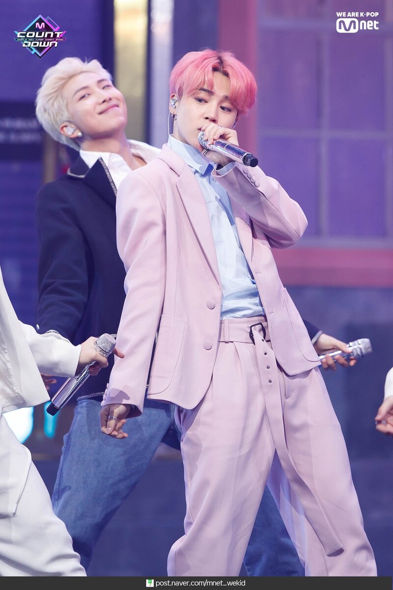 190418 BTS Jimin - 'Boy with Luv' at M COUNTDOWN documents 8