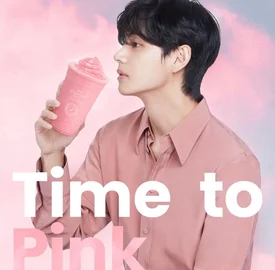 BTS V for Compose Coffee - "Spring Pink V"