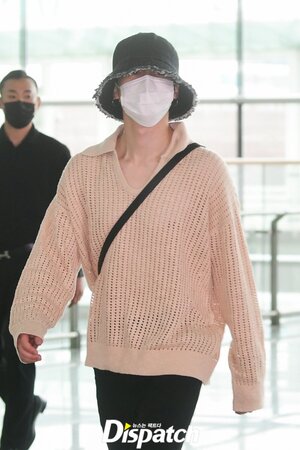 May 29, 2022 BTS Jimin at Incheon International Airport Departing for the United States to Attend the White House Invitation