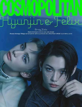 Stray Kids Hyunjin x Felix for COSMOPOLITAN Korea January Issue 2023