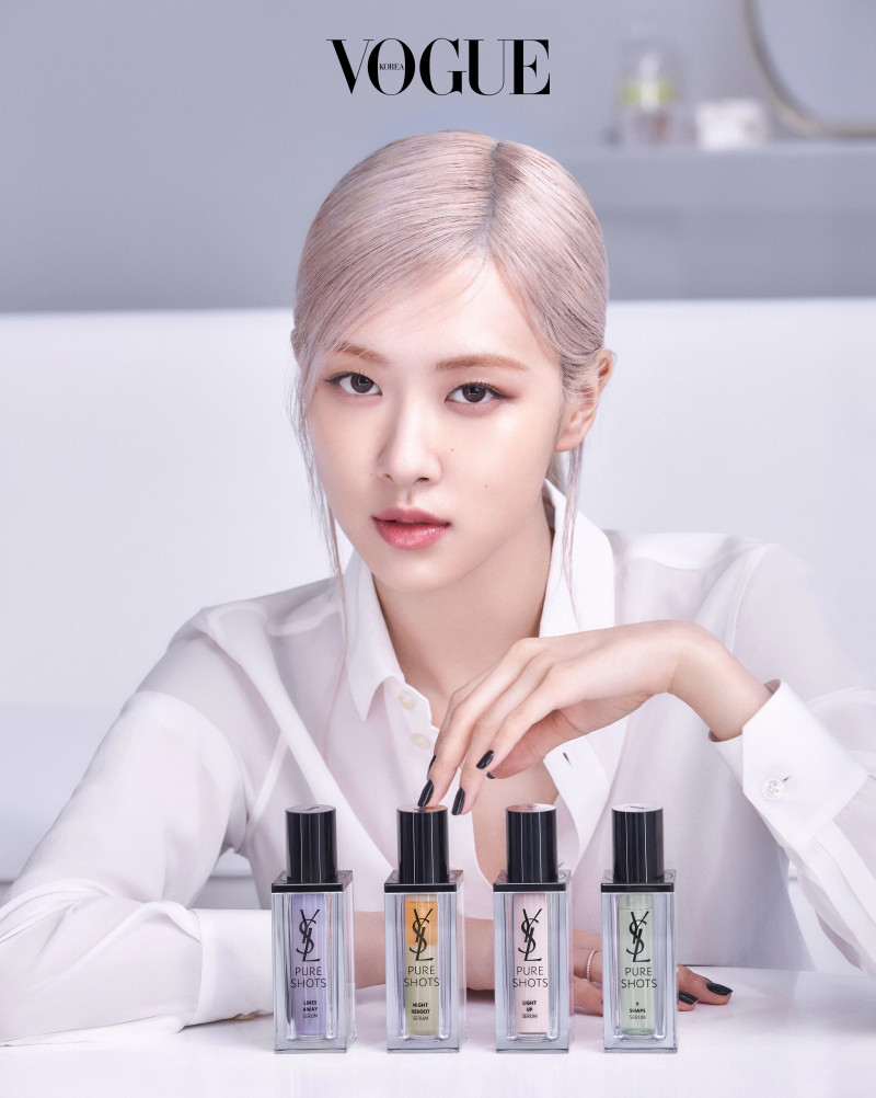 BLACKPINK Rosé for Vogue Korea x YSL Beauty 'Night Reboot Serum' documents 5