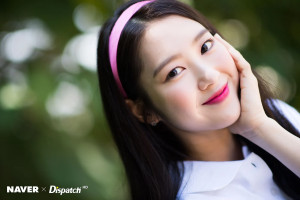 Oh My Girl Jiho "Fall in Love" jacket shooting by Naver x Dispatch
