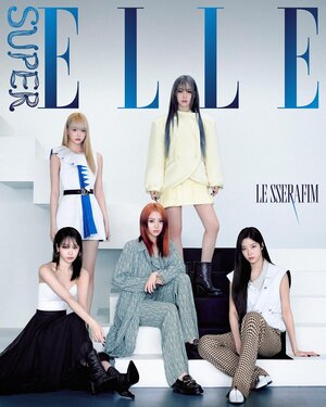 LE SSERAFIM x Louis Vuitton for ELLE Korea 'Super ELLE' March 2024 Issue