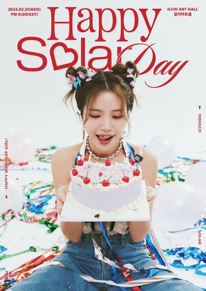 240115 Solar - Fan Meeting "Happy Solar Day" Poster
