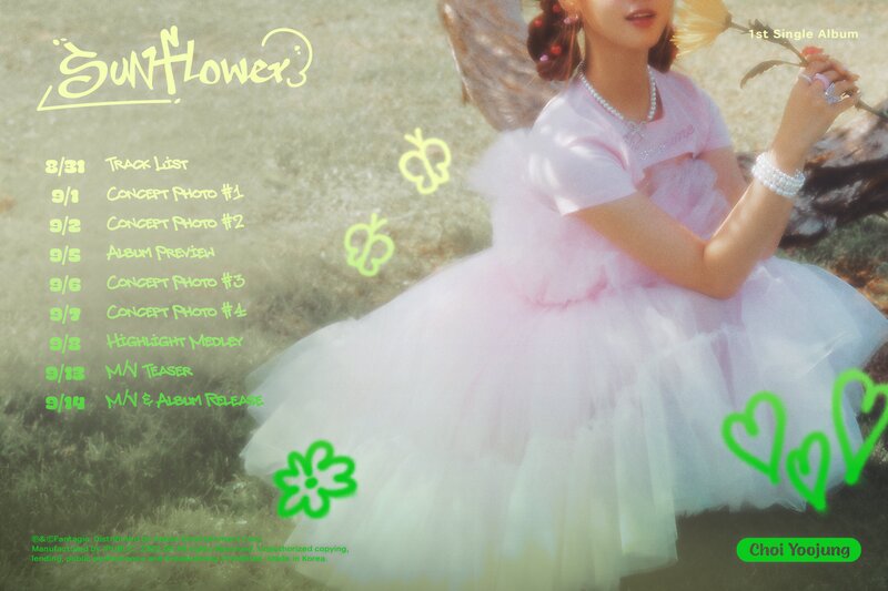 Choi Yoojung - Sunflower 1st Single Album teasers documents 6