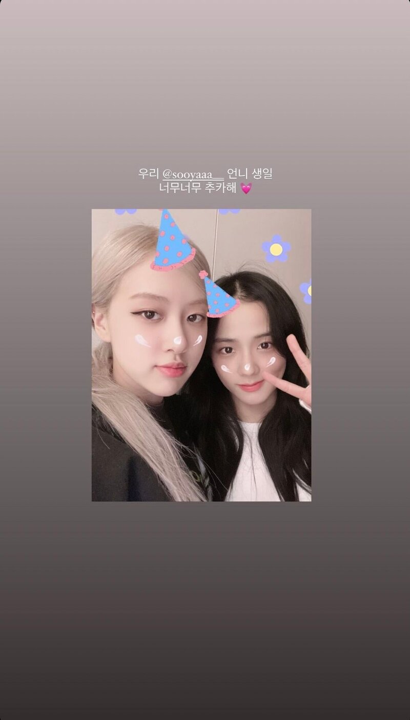 210103 ROSÉ Instagram Story Update with JISOO documents 2