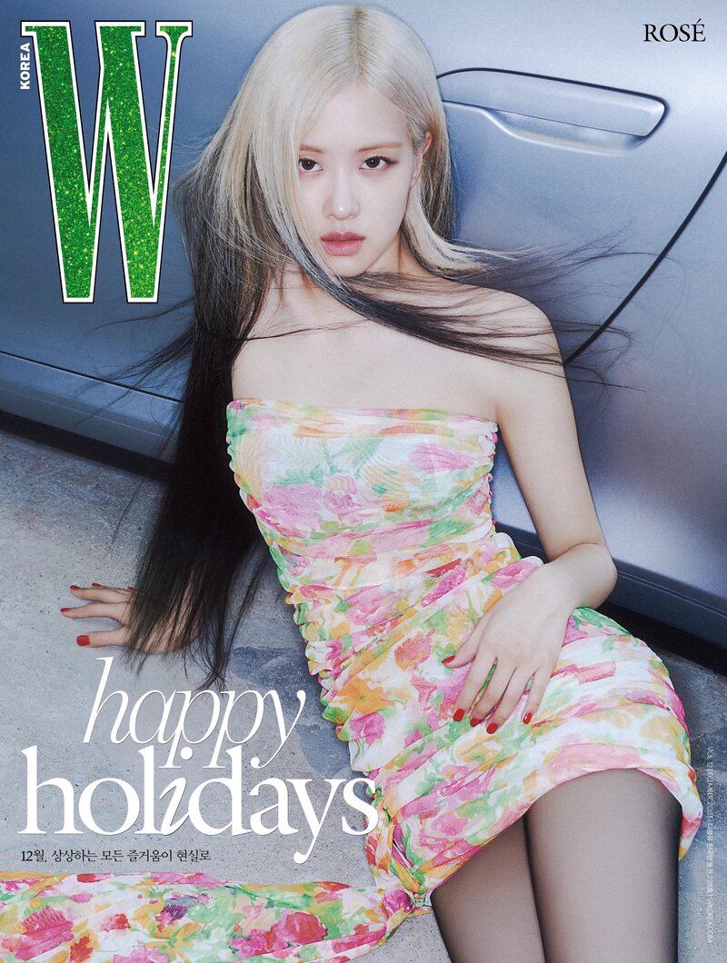 Rosé for W Korea December 2023 Issue documents 4
