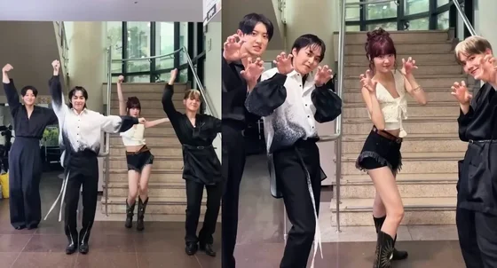 EXO Members Take on LE SSERAFIM's "Eve, Psyche & The Bluebeard’s wife" Dance Challenge With Eunchae