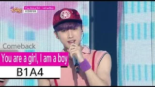 [Comeback Stage] B1A4 - You are a girl, I am a boy, 비원에이포 - 유아어걸, 아이엠어보이, Show Music core 20150808