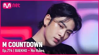 [BAEKHO - No Rules] Hot Debut Stage | #엠카운트다운 EP.774 | Mnet 221013 방송