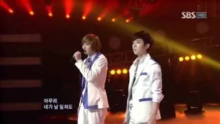 2AM - Can't let you go even if i die (2AM - 죽어도 못보내) @ SBS Inkigayo 인기가요 100307