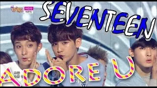 [Hot Debut] SEVENTEEN - Adore U, 세븐틴 - 아낀다, Show Music core 20150606
