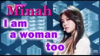 [Hot Solo Debut] Minah - I am a woman too, 민아 - 나도 여자예요, Show Music core 20150321